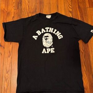 A Bathing Ape Black Graphic T-Shirt